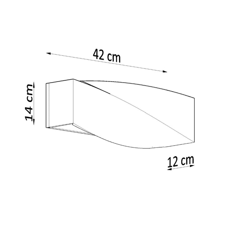 Væglampe keramik SIGMA – Keramik, glas – E27