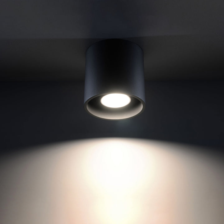 Loftslampe ORBIS 1 sort – Aluminium – GU10