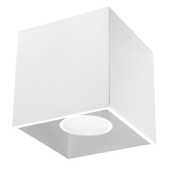 Loftslampe QUAD 1 hvid – Aluminium – GU10