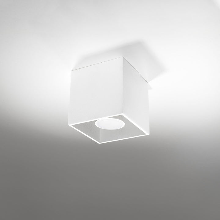 Loftslampe QUAD 1 hvid – Aluminium – GU10