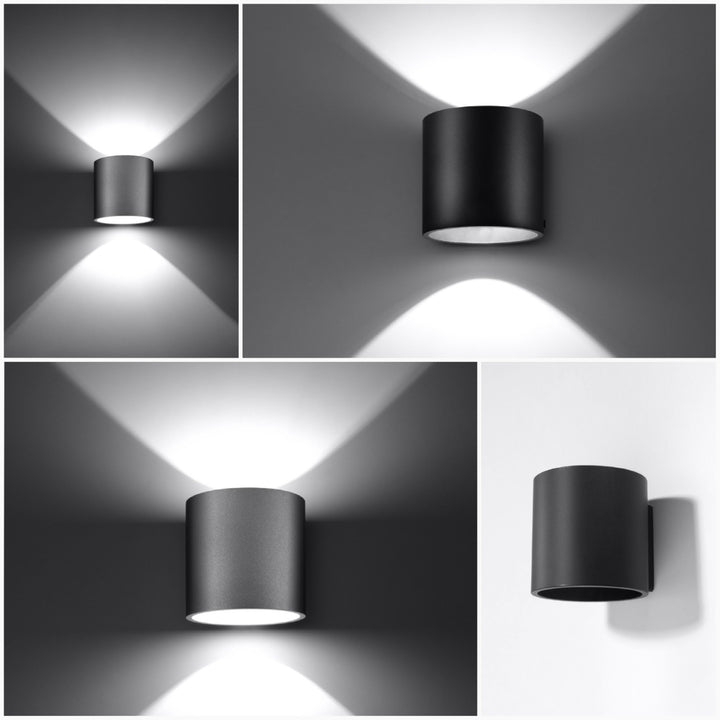 Væglampe ORBIS 1 sort – Aluminium – G9