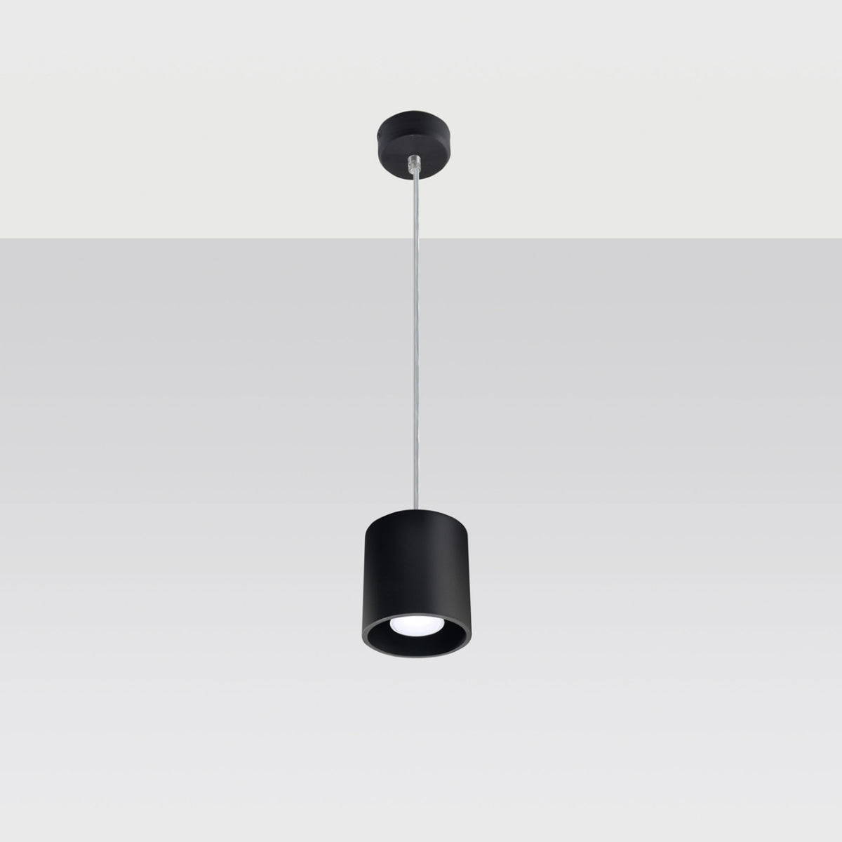 Vedhængslampe ORBIS 1 sort – Aluminium – GU10