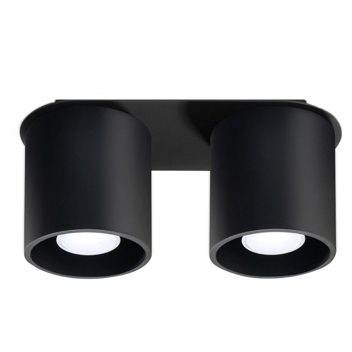 Loftslampe ORBIS 2 sort – Aluminium – GU10