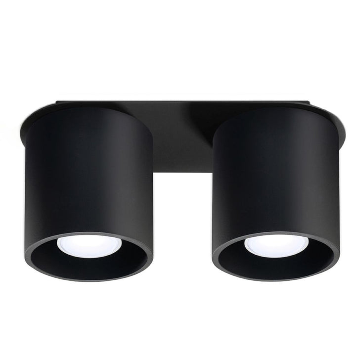 Loftslampe ORBIS 2 sort – Aluminium – GU10