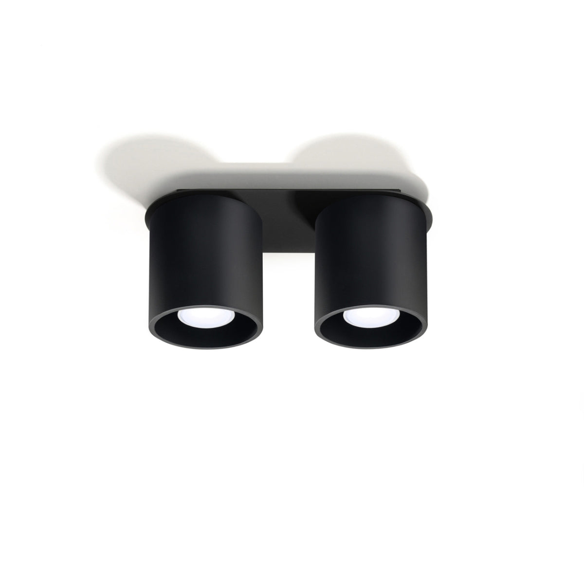 Loftslampe ORBIS 2 sort – Aluminium – GU10