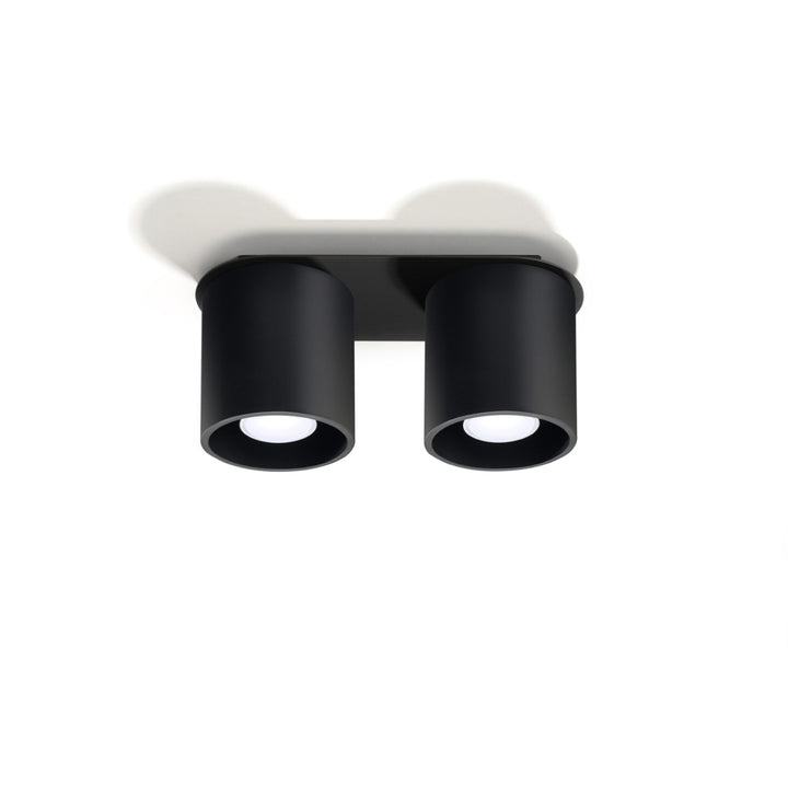 Loftslampe ORBIS 2 sort – Aluminium – GU10