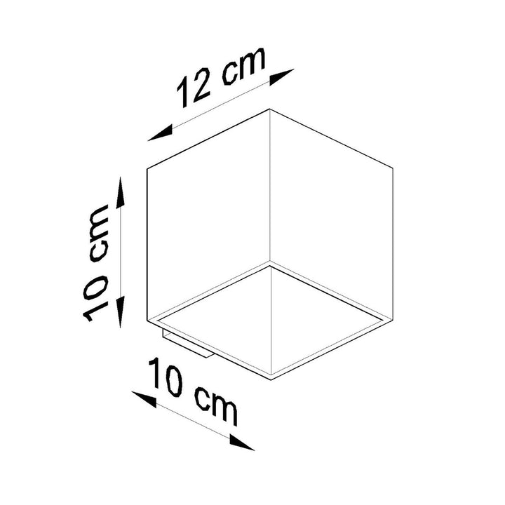 Væglampe QUAD 1 sort – Aluminium – G9
