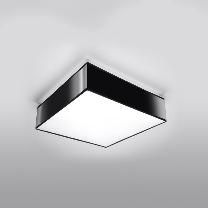 Loftslampe HORUS 35 sort – PVC – E27
