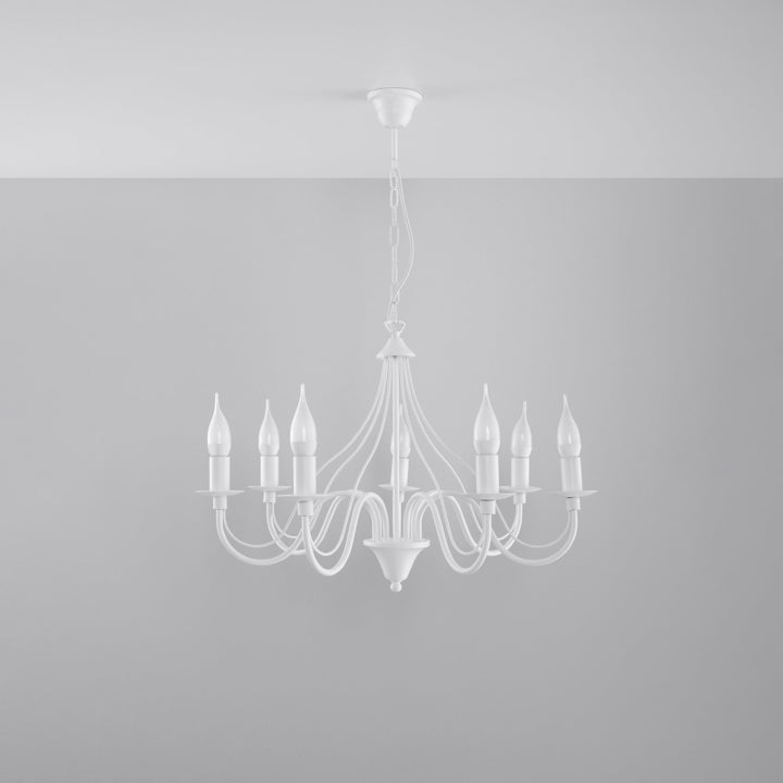 Lysekrone MINERWA 7 hvid
