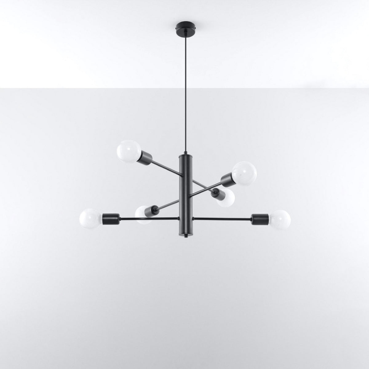 Lysekrone DUOMO 6 med 6 lyskilder – 60 × 60 × 85 cm – SL.0305