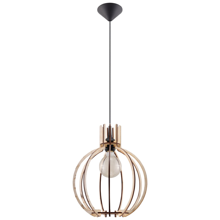 Pendellampe ARANCIA naturtræ – E27 1 lyskilde træ 28 × 28 × 100 cm IP20