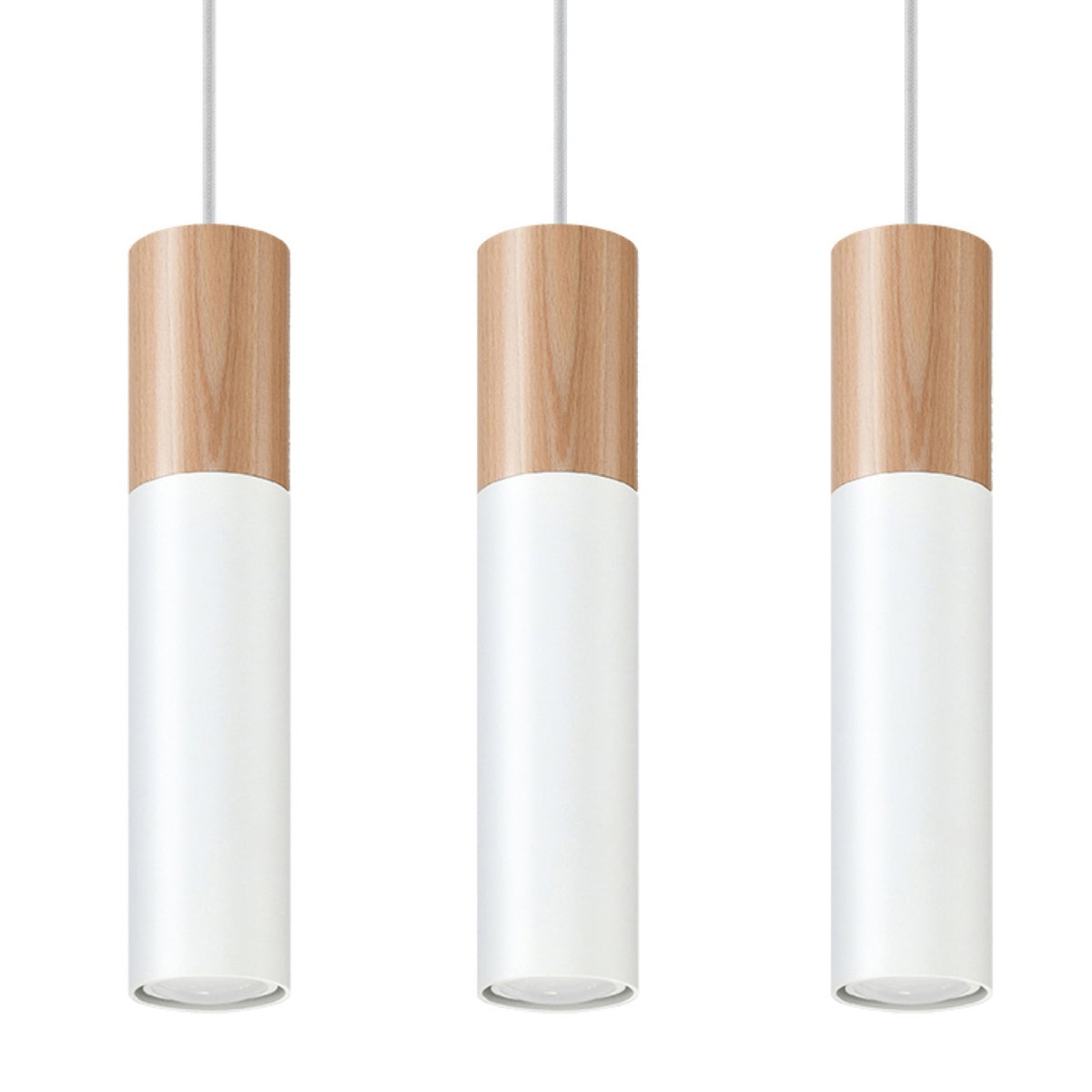 Pendellampe PABLO 3 hvid med 3 lyskilder – 45 × 6 × 90 cm – SL.0630