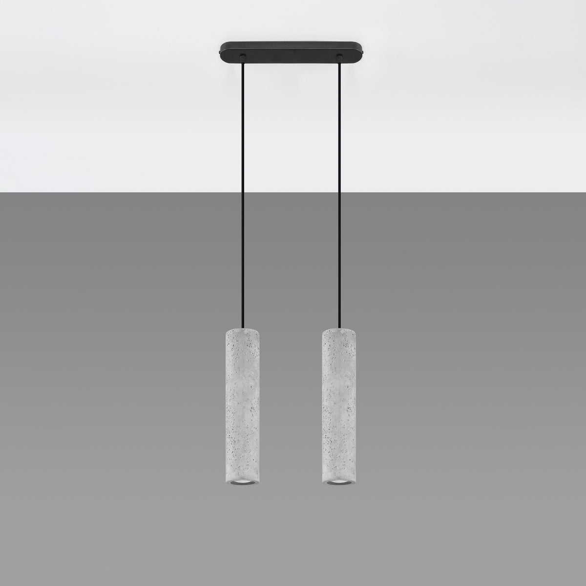 Pendellampe LUVO 2 med 2 lyskilder – 30 × 6 × 90 cm – SL.0654