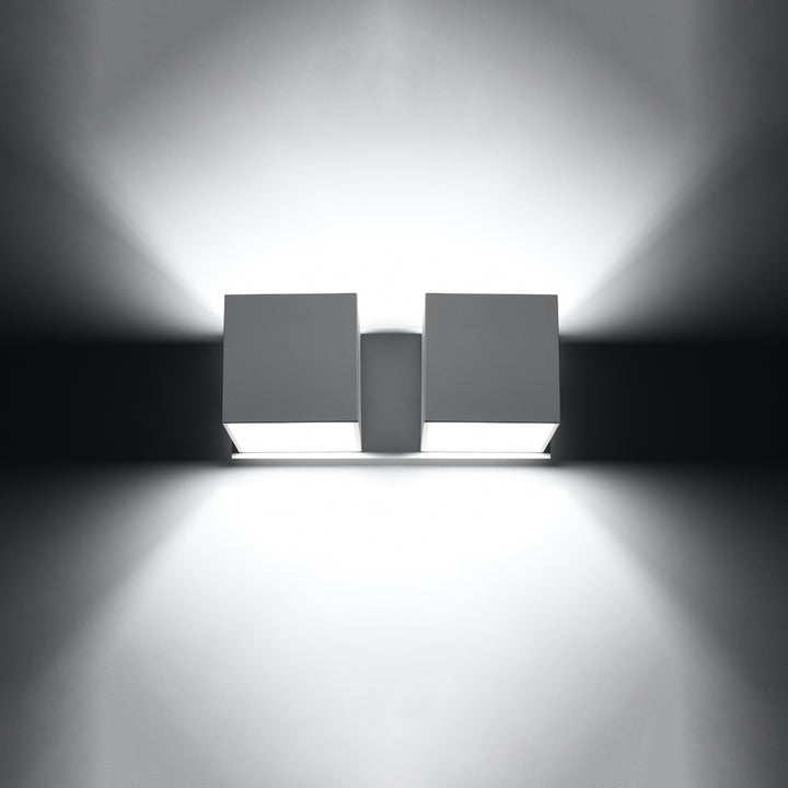 Væglampe QUAD 2 hvid – Aluminium – G9