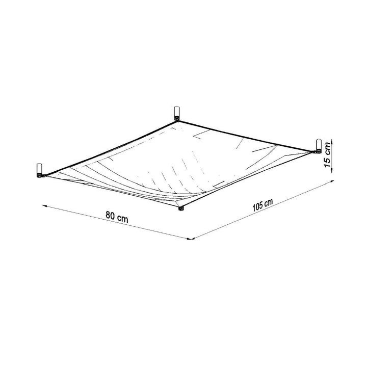 Loftslampe LUNA 1 hvid