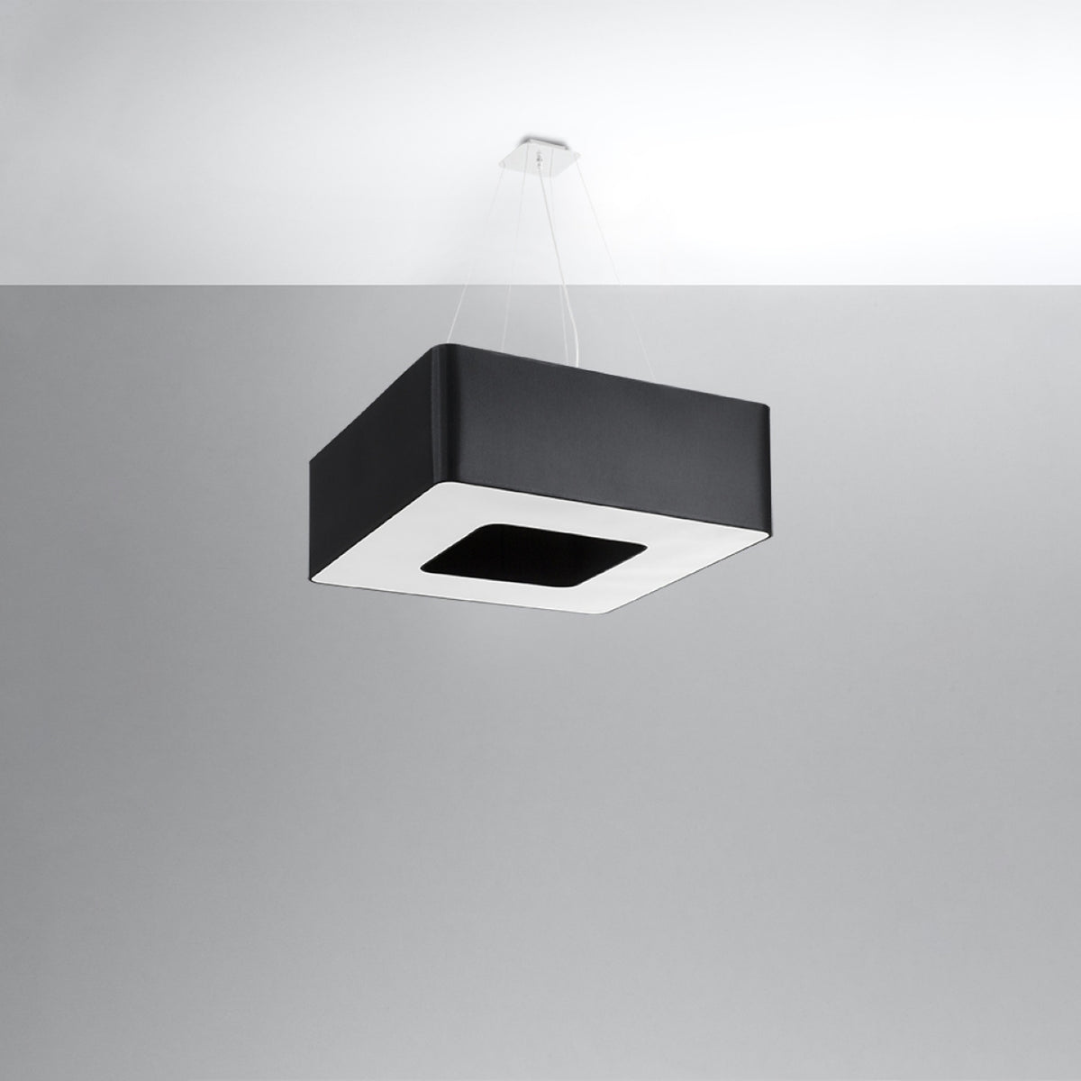 Lysekrone URANO 60 sort med 8 lyskilder – 60 × 60 × 112 cm – SL.0784