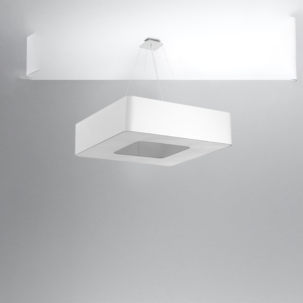 Lysekrone URANO 80 hvid med 8 lyskilder – 80 × 80 × 112 cm – SL.0827