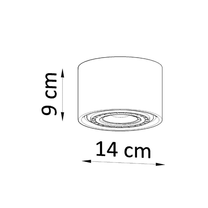Loftslampe BASIC 1 beton – SL.0881