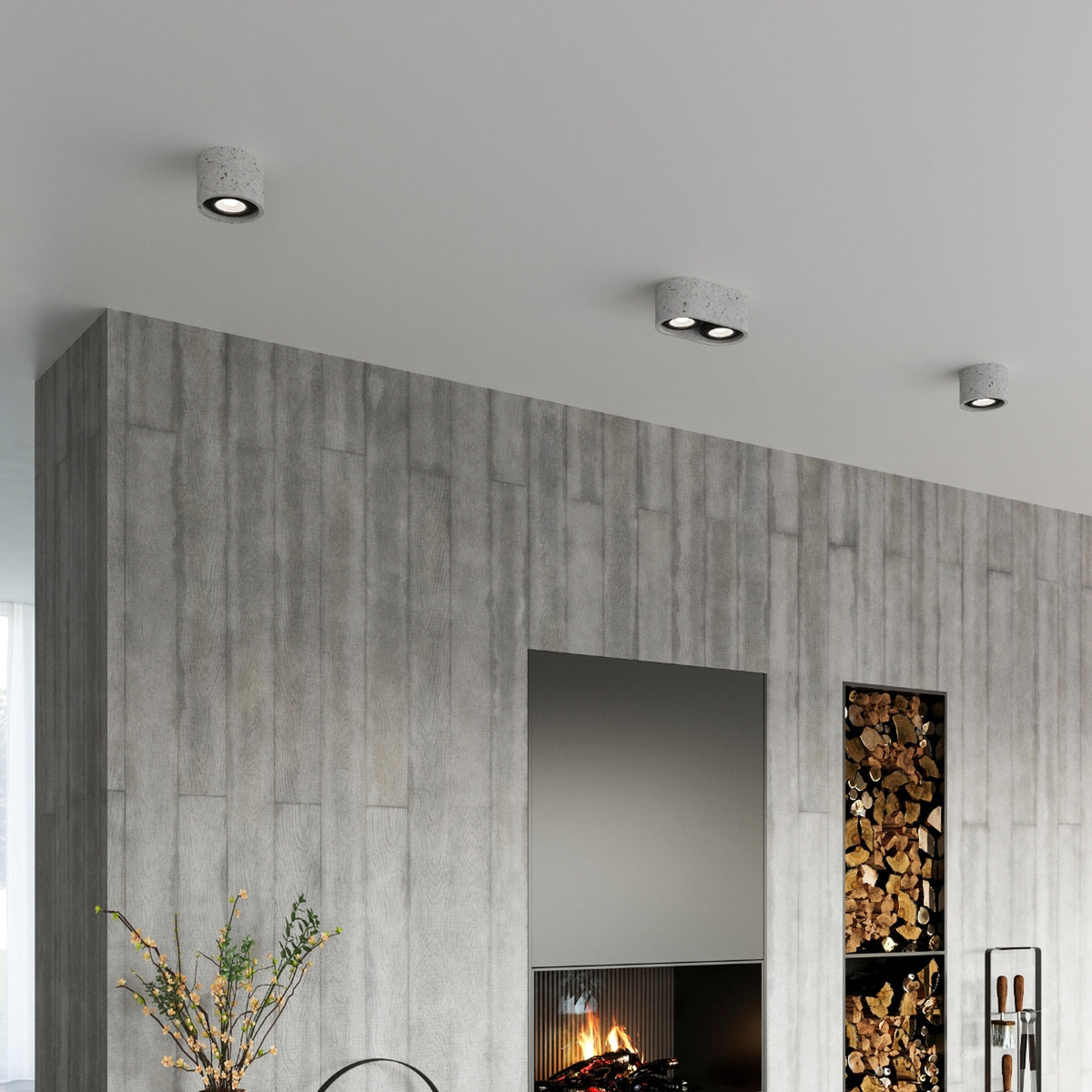 Loftslampe BASIC 1 beton – SL.0881