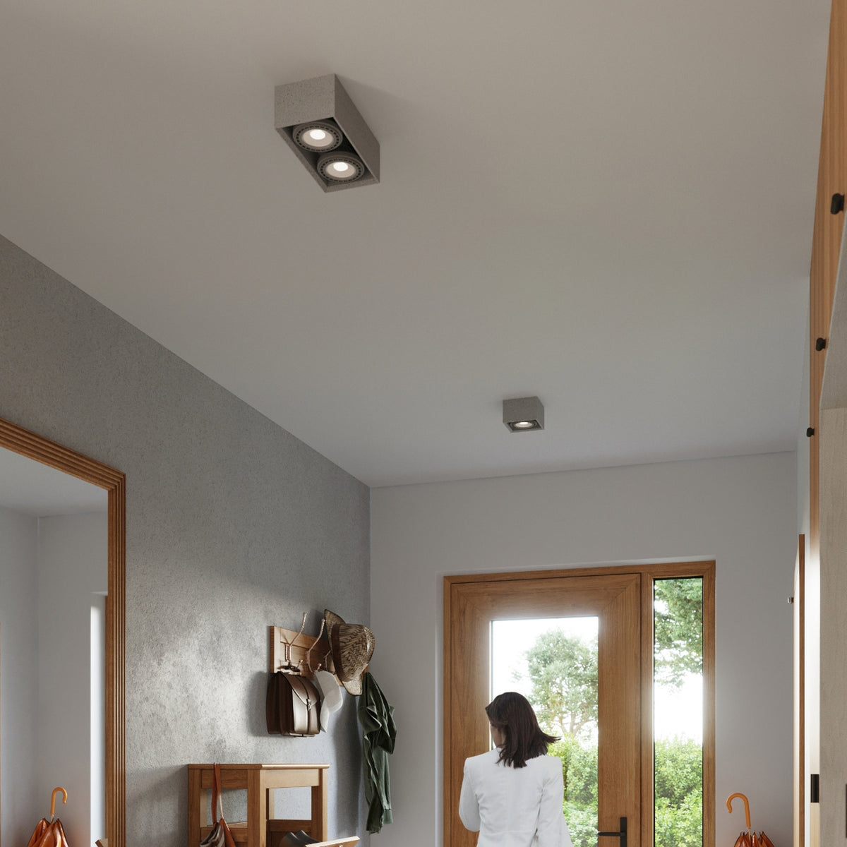 Loftlampe QUATRO 1 beton – SL.0883