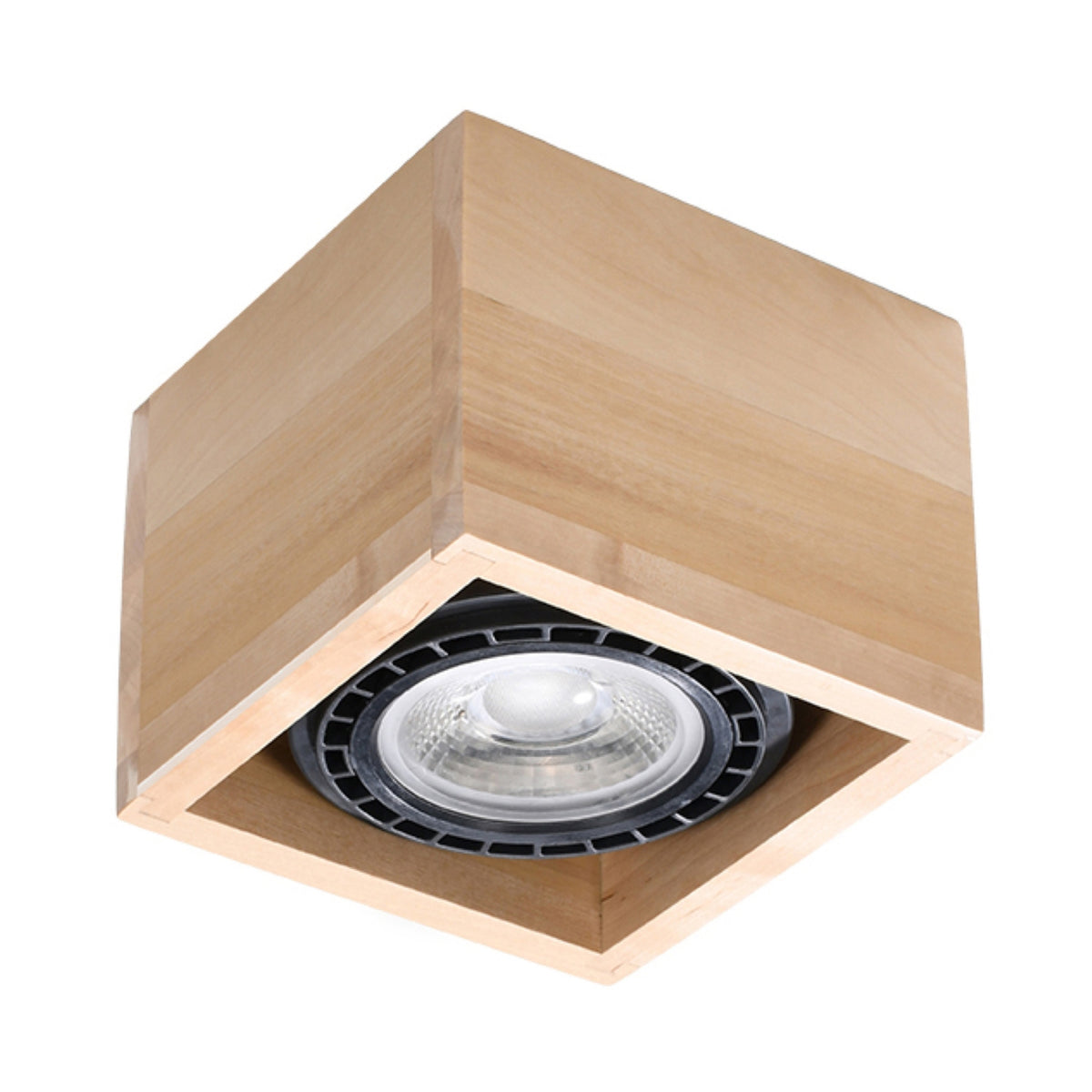 Loftlampe QUATRO 1 naturtræ – SL.0915