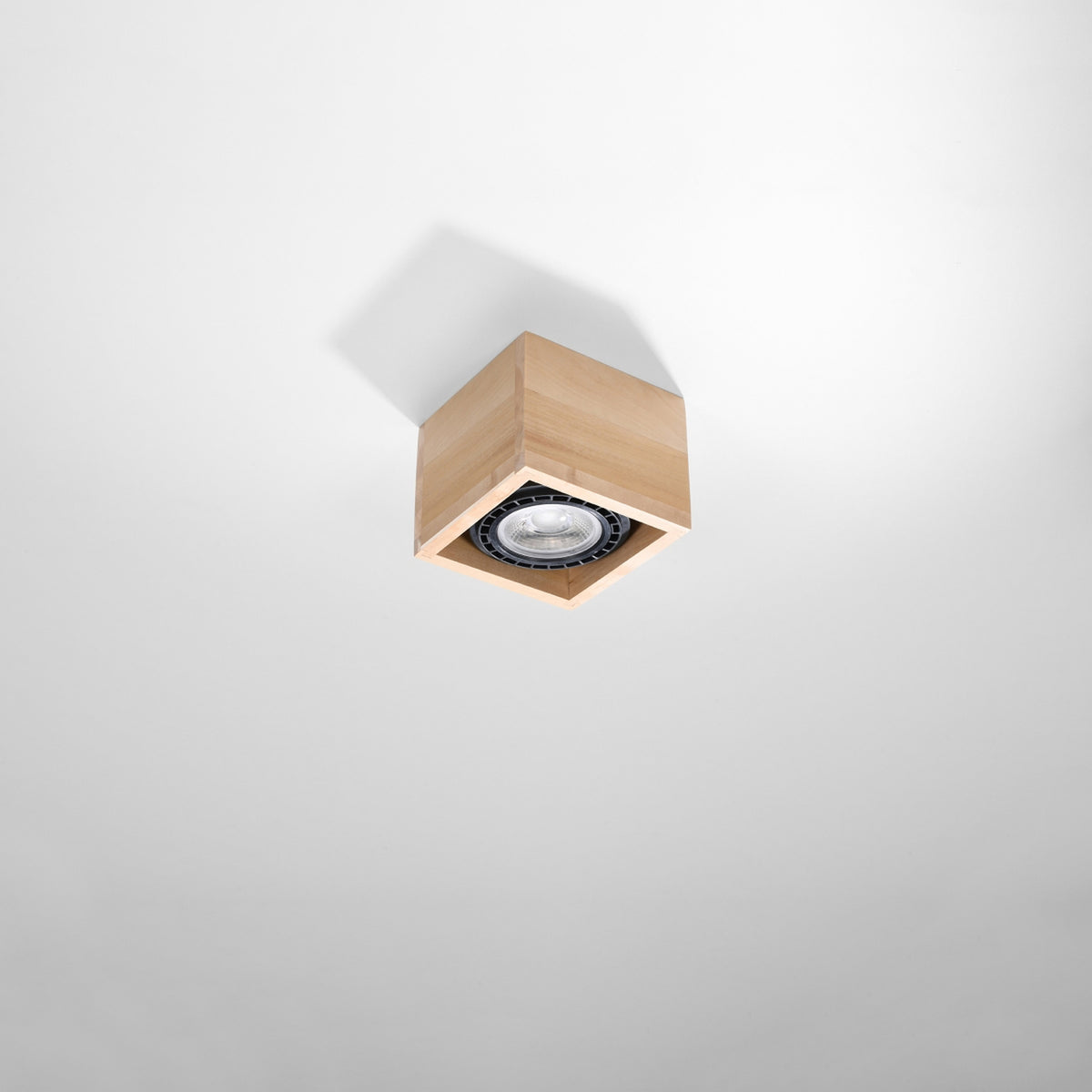 Loftlampe QUATRO 1 naturtræ – SL.0915