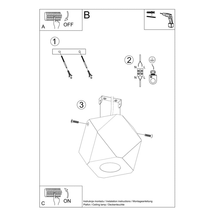 Loftslampe WOODY 1 naturtræ – SL.1009