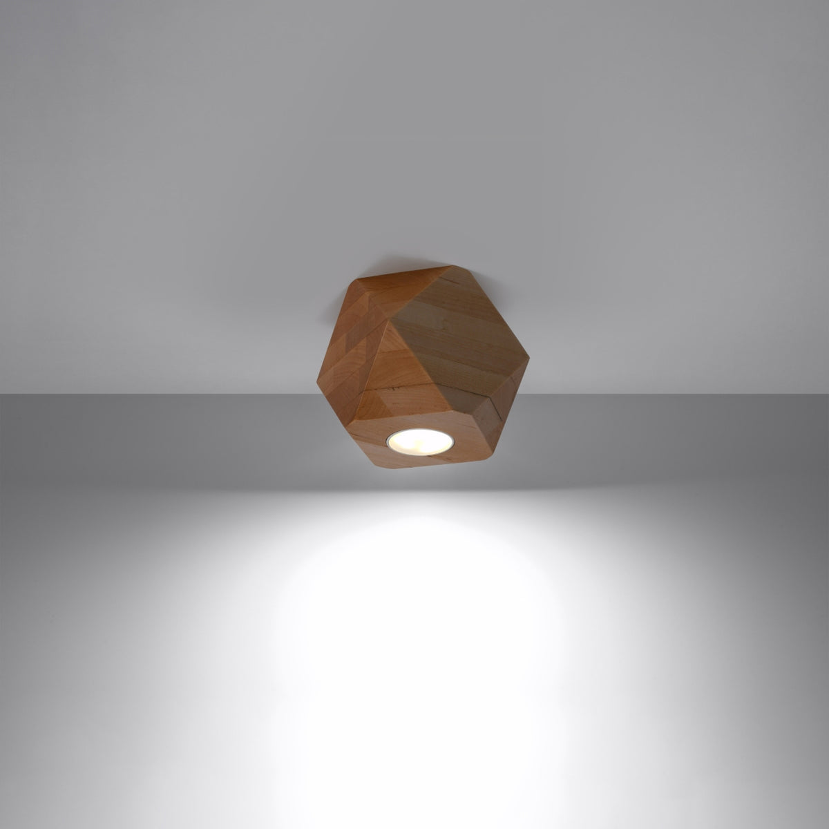 Loftslampe WOODY 1 naturtræ – SL.1009