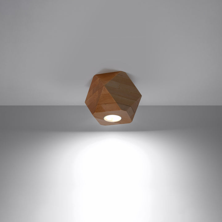 Loftslampe WOODY 1 naturtræ – SL.1009
