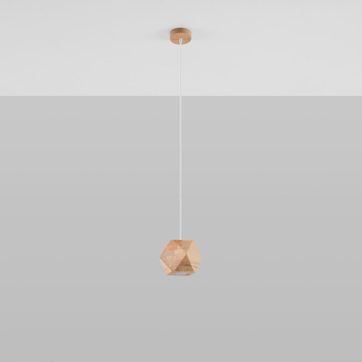 Vedhængslampe WOODY naturtræ – SL.1011
