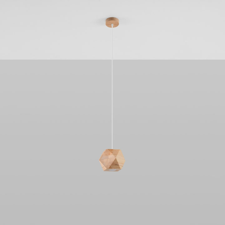 Vedhængslampe WOODY naturtræ – SL.1011