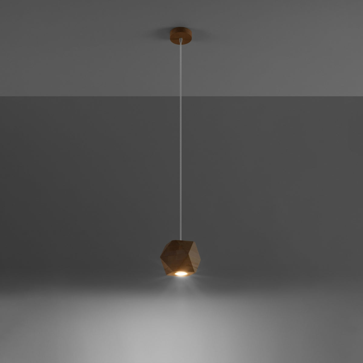 Vedhængslampe WOODY naturtræ – SL.1011