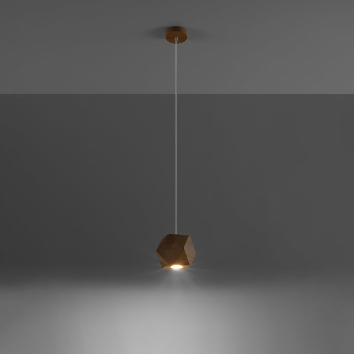 Vedhængslampe WOODY naturtræ – SL.1011