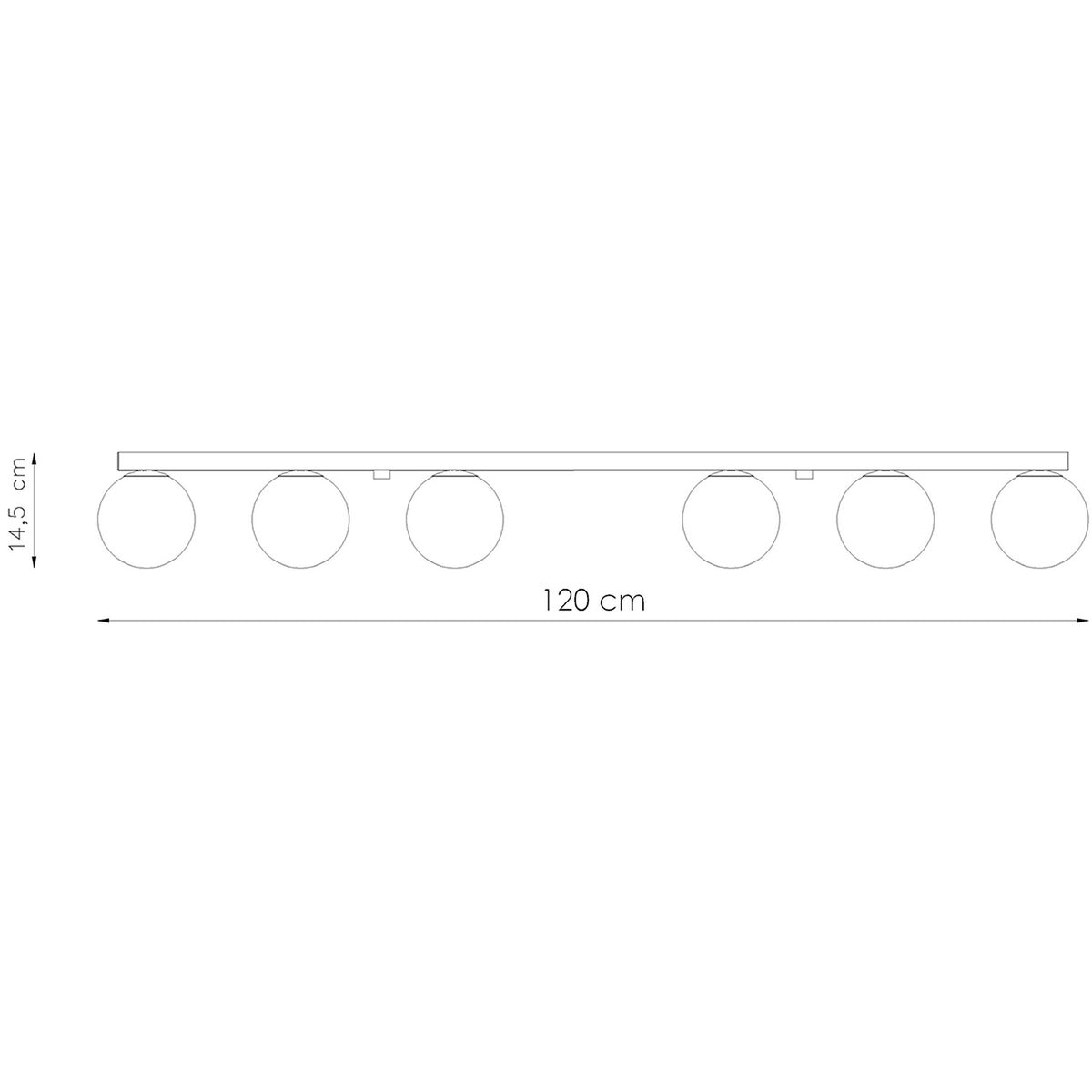 Loftslampe YOLI 6 hvid