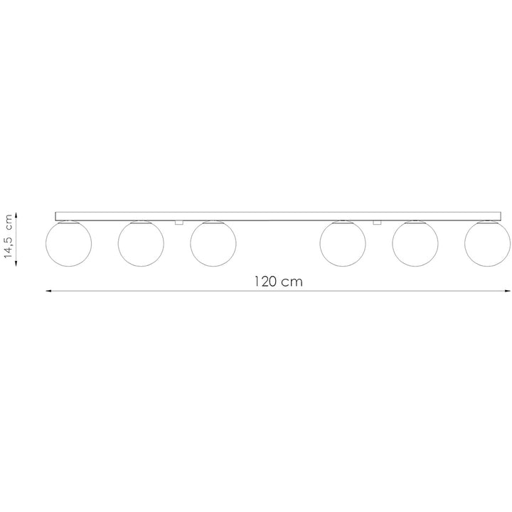 Loftslampe YOLI 6 hvid