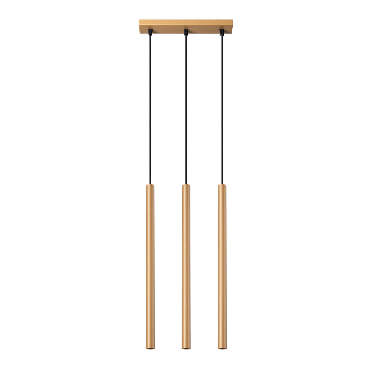 Pendellampe PASTELO 3L guld – G9 3 lyskilder stål 30 × 5 × 115 cm IP20