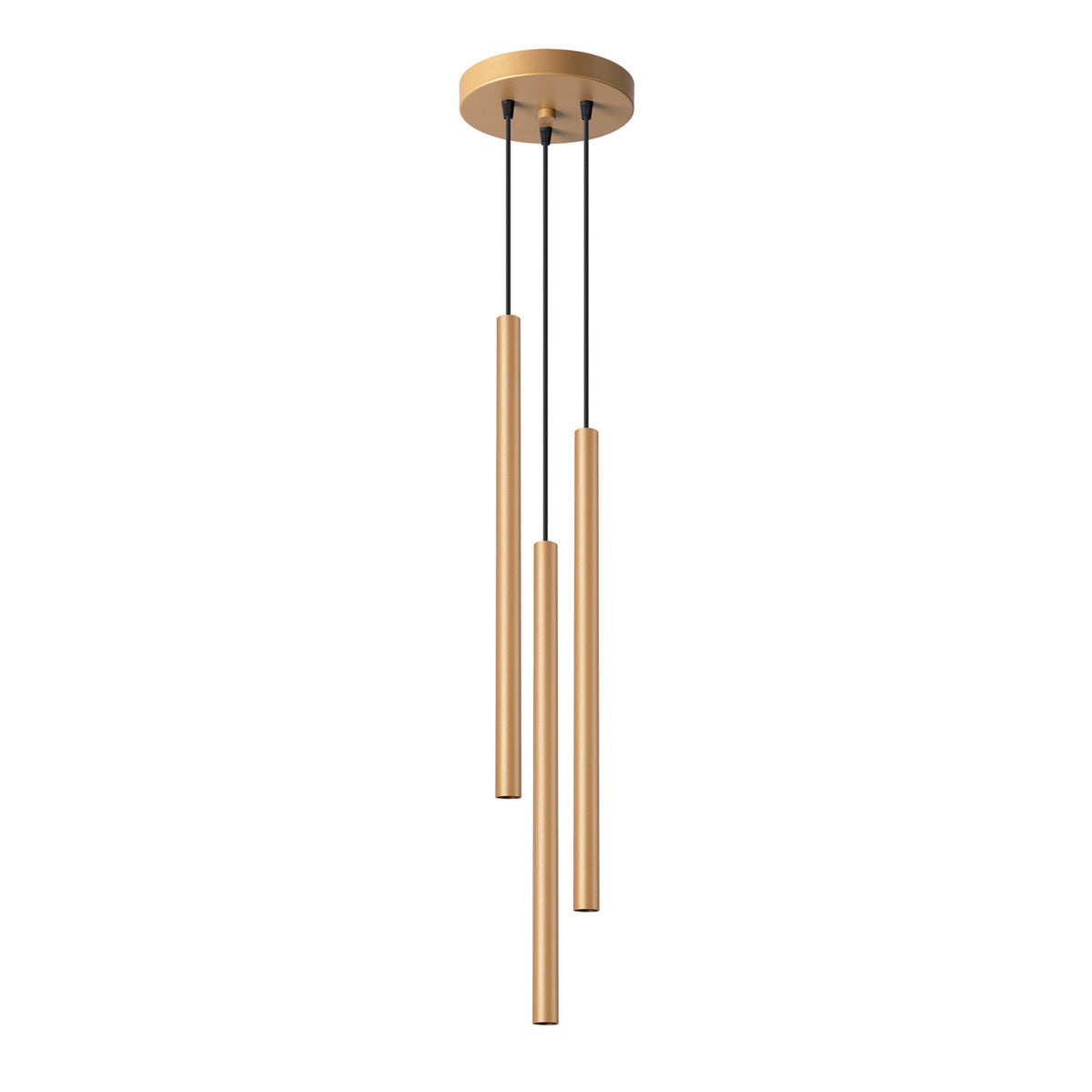 Pendellampe PASTELO 3P guld – G9 3 lyskilder stål 20 × 20 × 115 cm IP20