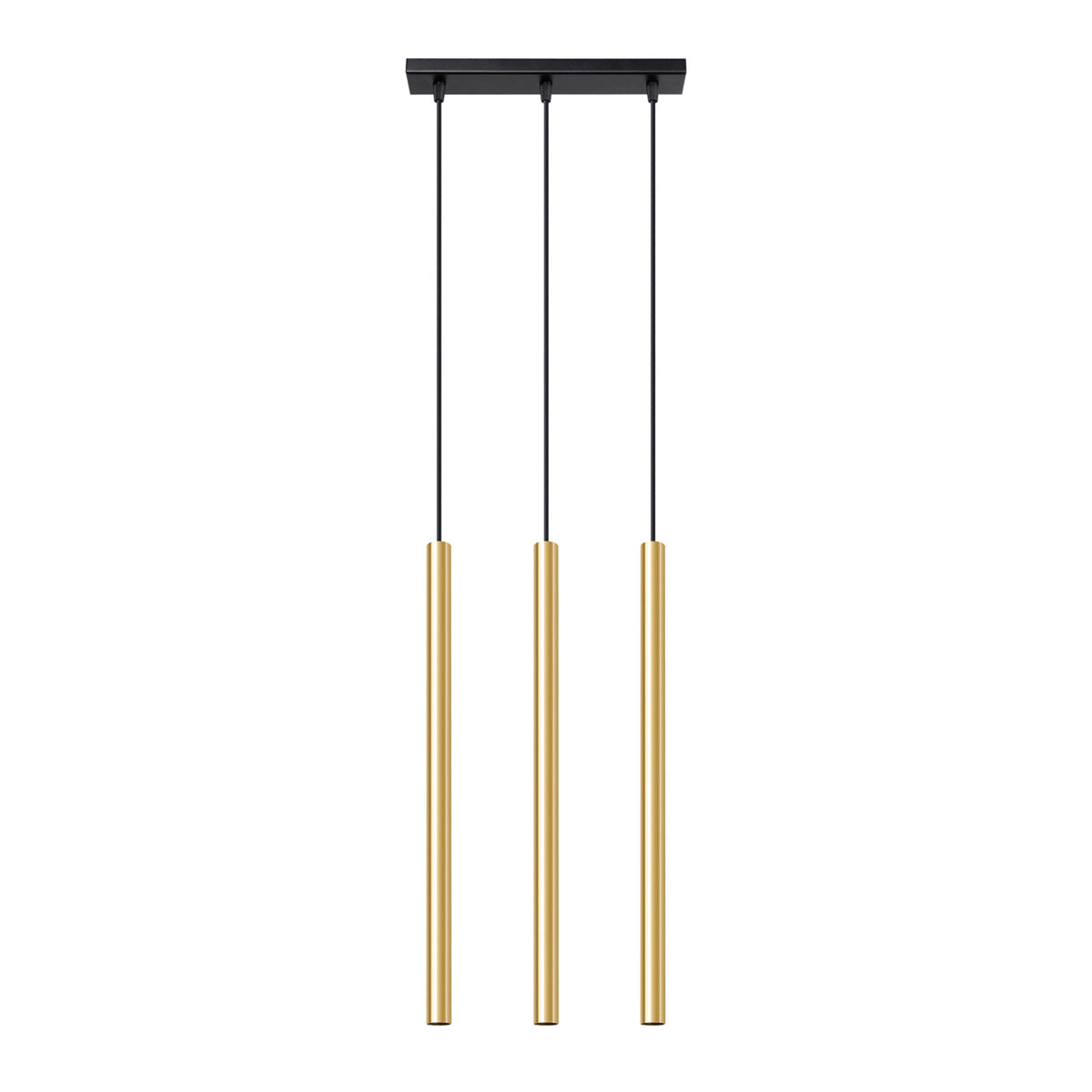 Pendellampe PASTELO 3L poleret guld – G9 3 lyskilder 30 × 5 × 90 cm IP20