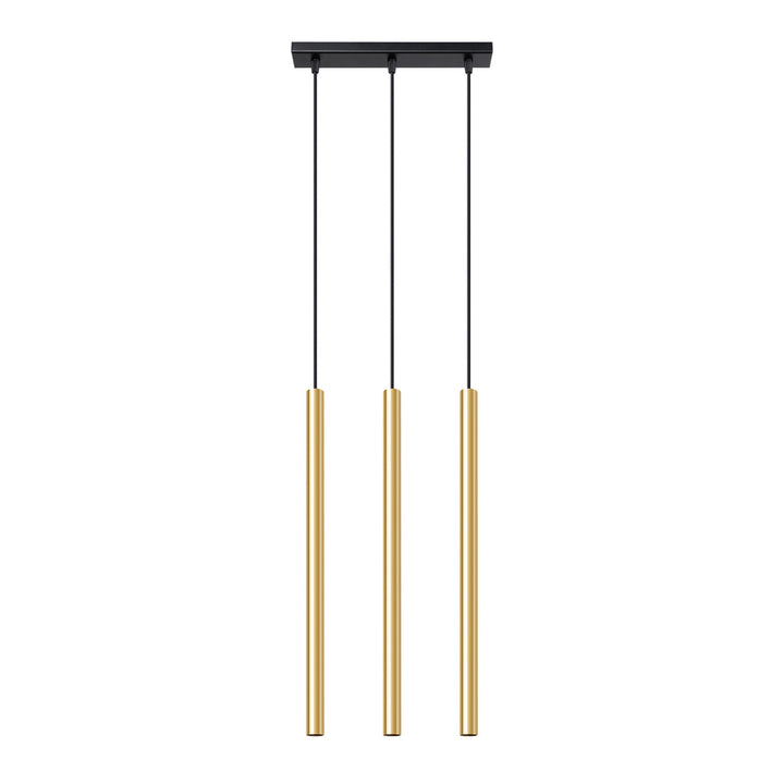 Pendellampe PASTELO 3L poleret guld – G9 3 lyskilder 30 × 5 × 90 cm IP20