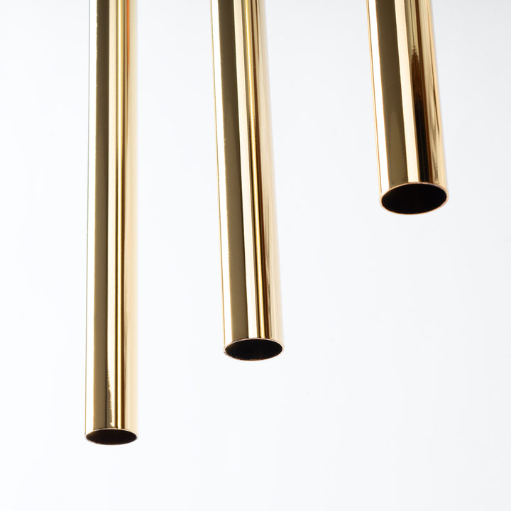 Pendellampe PASTELO 3L poleret guld – G9 3 lyskilder 30 × 5 × 90 cm IP20