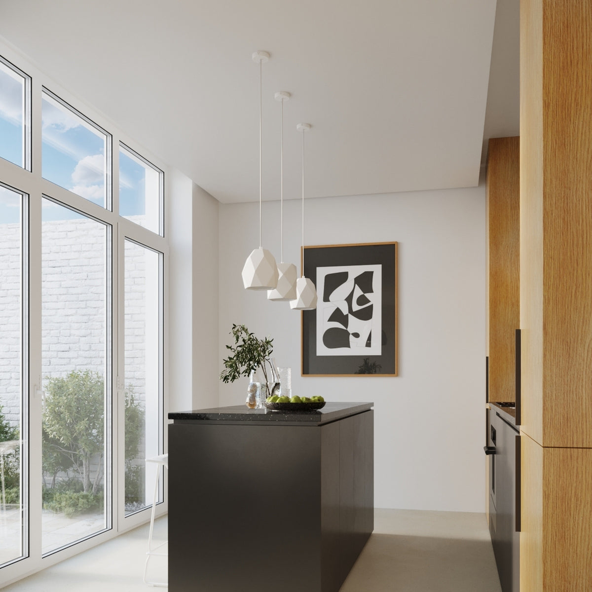 Keramisk pendellampe MINT – E27 1 lyskilde keramik 20 × 20 × 125 cm IP20