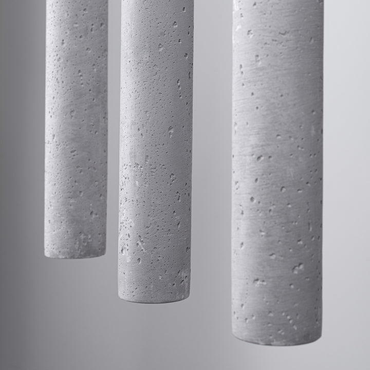 Pendellampe PASTELO 3L i beton med 3 lyskilder – 30 × 3.5 × 110 cm – SL.1272