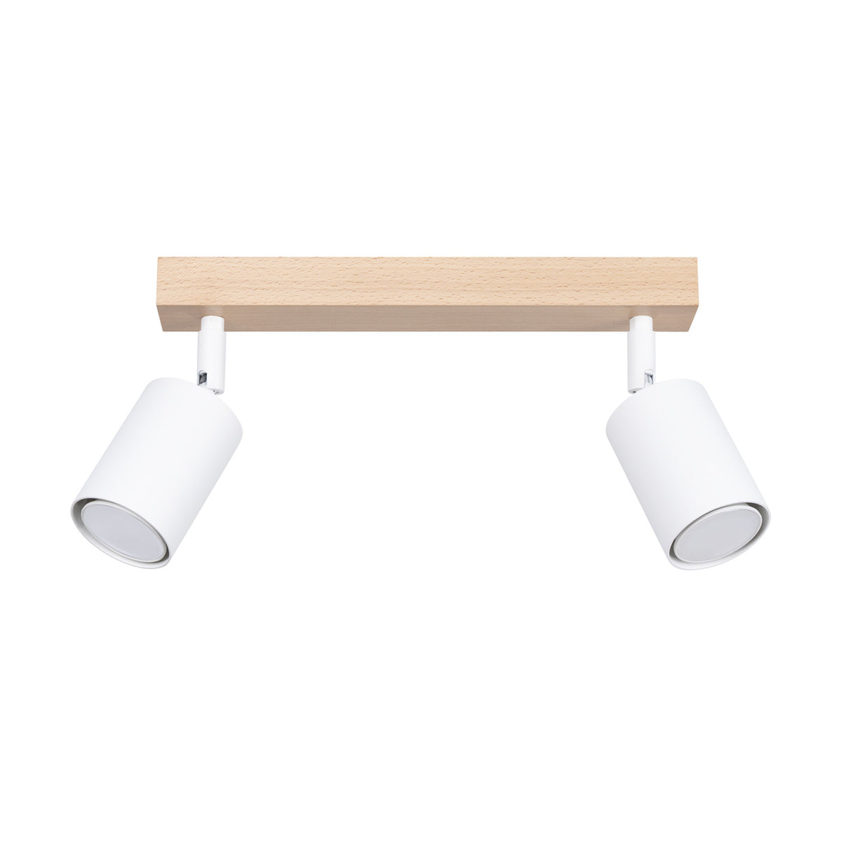 Loftslampe VERDO 2 hvid – Stål, træ – GU10