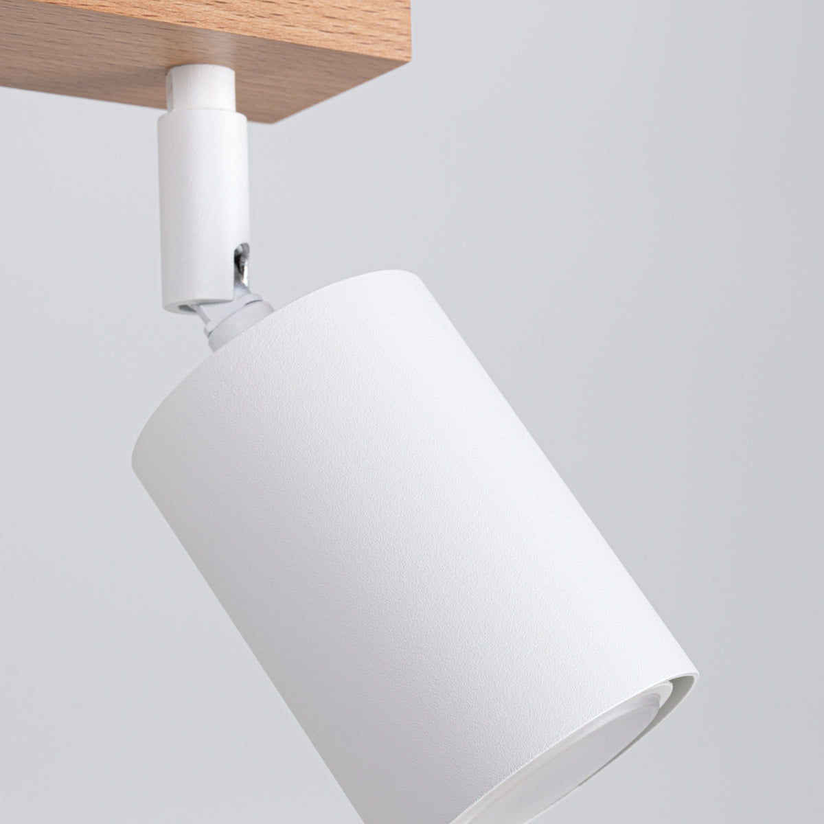 Loftslampe VERDO 3L hvid – Stål, træ – GU10