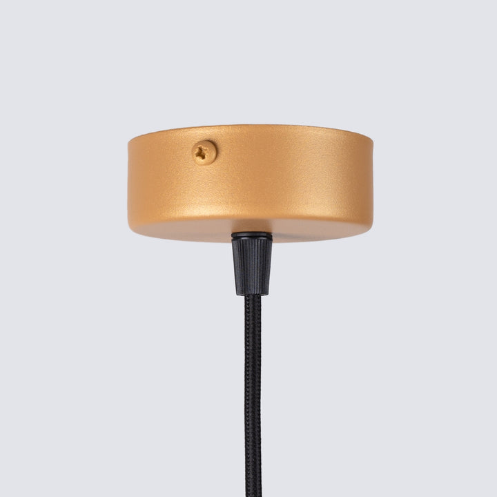 Pendellampe ARCHE 1 guld – G9 1 lyskilde stål 8 × 8 × 120 cm – indendørs