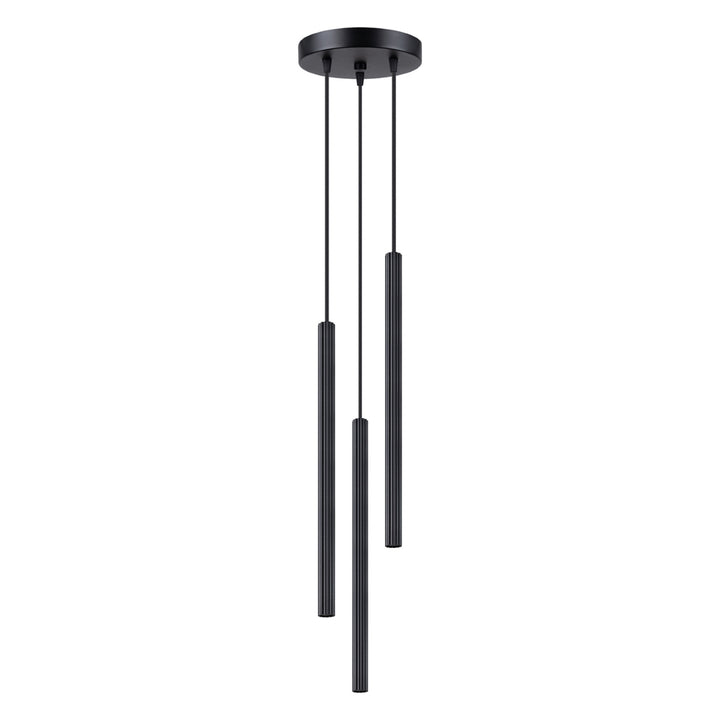 Pendellampe ARCHE 3P sort – G9 3 lyskilder stål 20 × 20 × 120 cm IP20