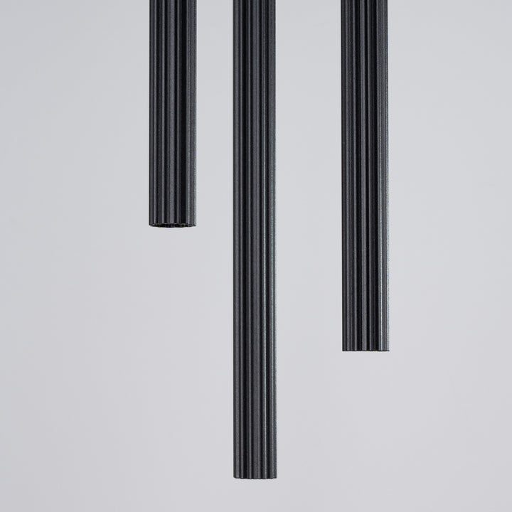 Pendellampe ARCHE 3P sort – G9 3 lyskilder stål 20 × 20 × 120 cm IP20