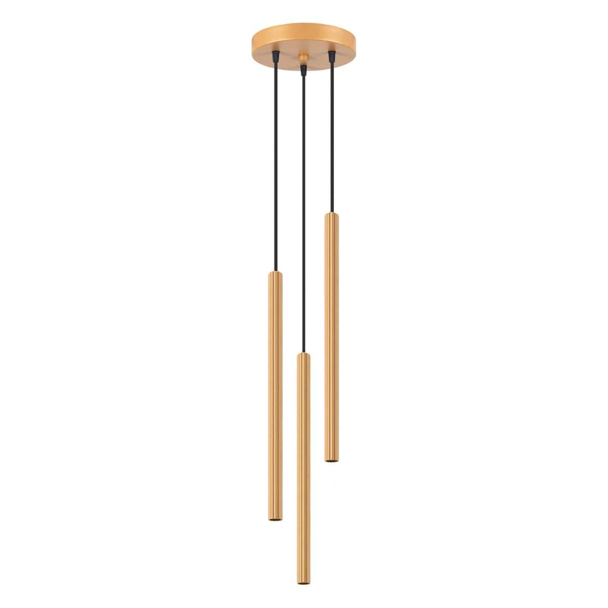 Pendellampe ARCHE 3P guld – G9 3 lyskilder stål 20 × 20 × 120 cm IP20