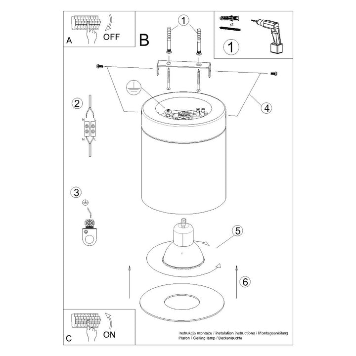 Loftslampe RIF hvid – SL.1348