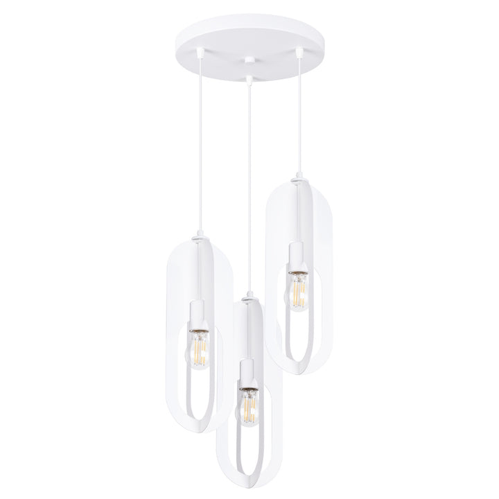 Pendellampe NICUS 1 hvid med 3 lyskilder – 43 × 43 × 130 cm – SL.1361